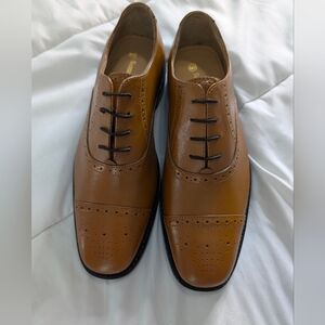Samuel Windsor Florsheim Tan Oxford Shoes